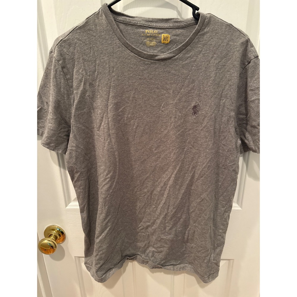 Polo Ralph Lauren Mens Short Sleeve Crewneck T-Shirt Heather Grey Size Medium